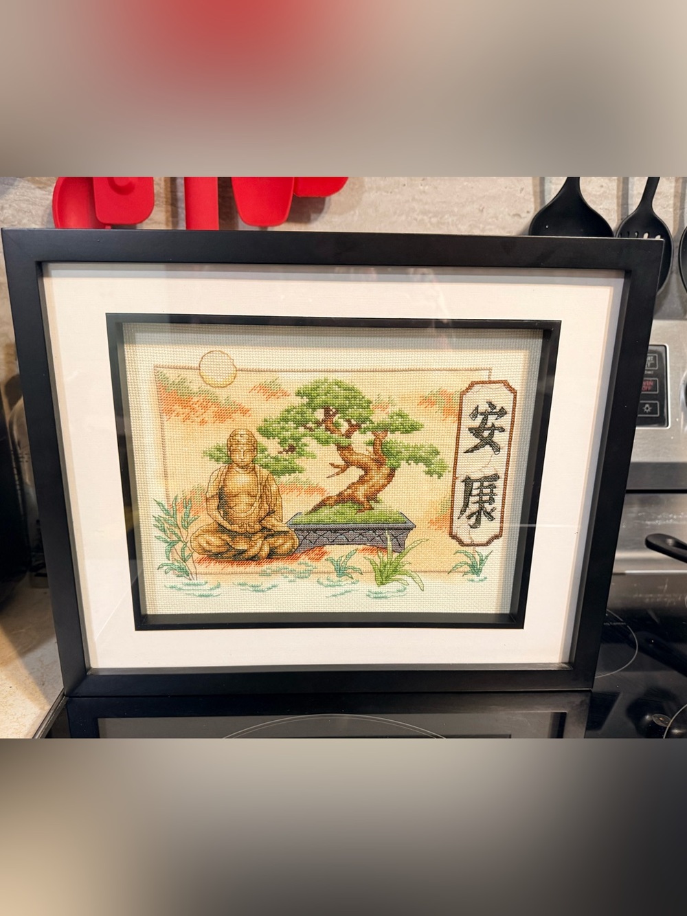 Bonsai And Buddha Cross-Stitch